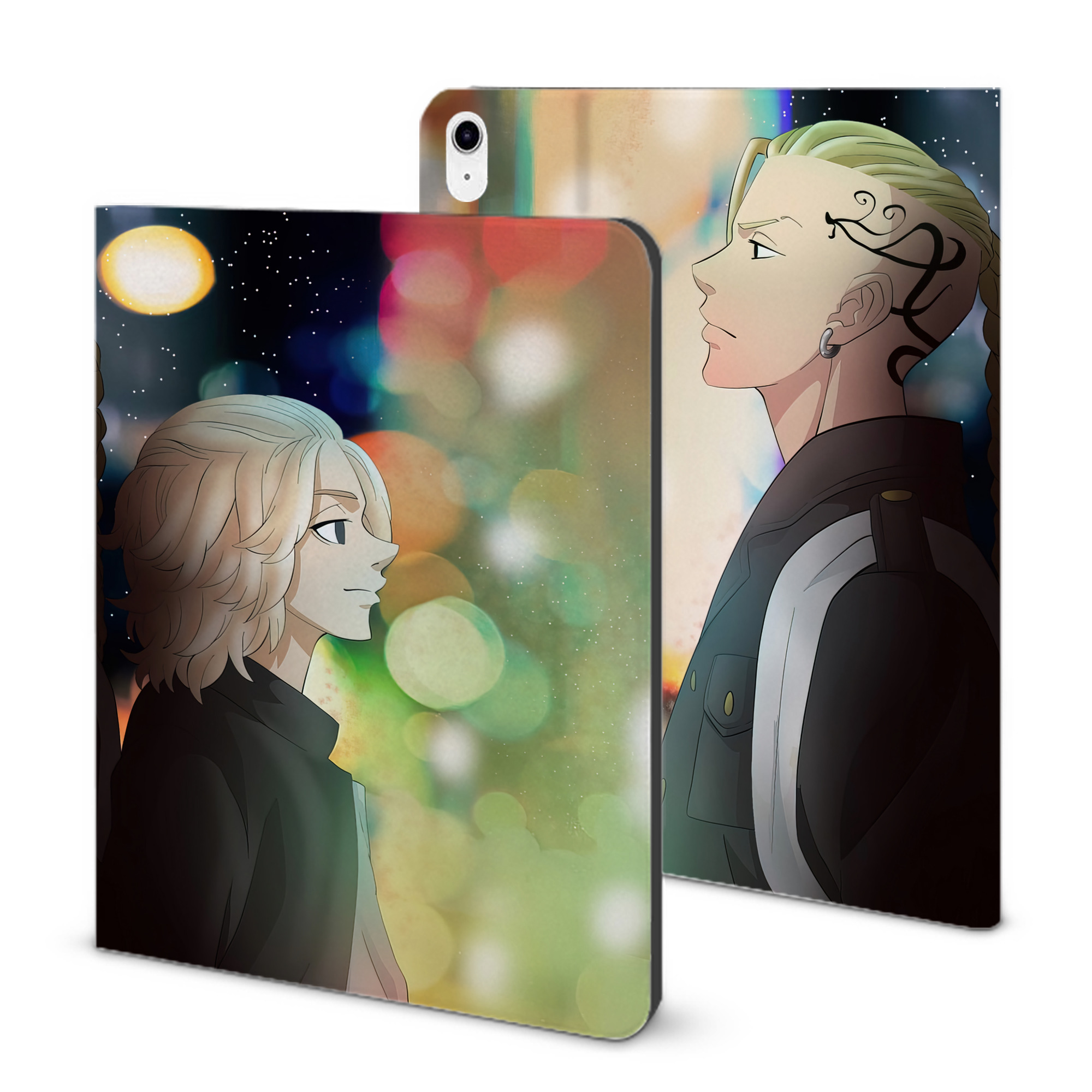 （画像用） 東京リベンジャーズ Tokyo Revengers IPad ケース ブック型 PUレザー TPU 耐衝撃 軽量 薄型 ペン収納なし 全面保護 IPad 各モデル対応